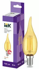 Лампа светодиодная IEK LED CВ35 7Вт 230В 2700К E14