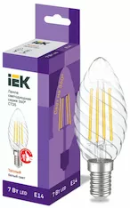 Лампа свеча IEK LED CT35 7Вт 230В 3000К E14