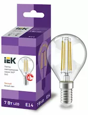 Лампа шар IEK LED G45 7Вт 230В 3000К E14