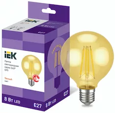 Лампа шар IEK LED G95 8Вт 230В 2700К E27