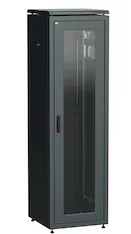 Шкаф сетевой LINEA 19" 33U 600х800мм стек. пер. дв. зад. мет. чер. ITK LN05-33U68-GM
