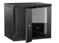 Шкаф настенный LINEA W 9U 600х450мм дверь стекло черный 2.0 ITK LWR5-09U64-GF-2