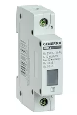 Ограничитель имп. перенапр. ОПС1-C 1Р 10/40кА 230В GENERICA MOP20-1-C-G