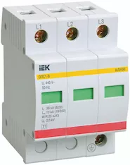 Ограничитель импульсных перенапряжений IEK MOP20-3-B