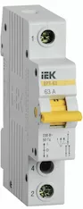 Выключатель-разъединитель трехпозиционный IEK ВРТ-63 1P 63А