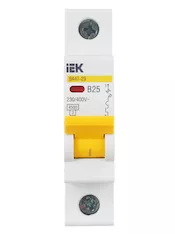 Автоматический выключатель IEK ВА47-29 1P B MVA20-1-025-B