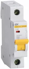 Выключатель автоматический IEK ВА47-29 1P C 40А 4,5кА