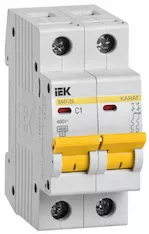 Автоматический выключатель IEK ВА47-29 2P C 1А 4,5кА MVA20-2-001-C