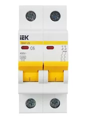 Автоматический выключатель IEK ВА47-29 2P C MVA20-2-006-C