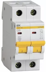 Выключатель автоматический IEK ВА47-29 2P C 20А 4,5кА