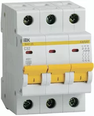 Выключатель автоматический IEK ВА47-29 3P C 32А 4,5кА