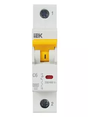 Автоматический выключатель IEK ВА47-60M 1P C MVA31-1-006-C