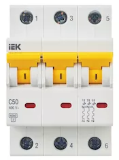 Автоматический выключатель IEK ВА47-60M 3P C MVA31-3-050-C