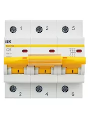 Автоматический выключатель IEK ВА47-100 3P C MVA40-3-025-C