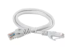 Коммутационный шнур (патч-корд) кат.6 UTP LSZH 1м серый ITK PC01-C6UL-1M