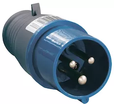 Вилка IEK ССИ-013 16А-6ч 220В 2P+PE IP44