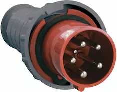 Вилка перенос. IEK ССИ-035 63А-6ч 380В 3P+PE+N IP54