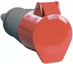 Розетка IEK ССИ-224 32А-6ч 380В 3P+PE IP44