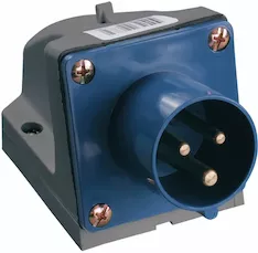 Вилка стационарная IEK ССИ-513 16А-6ч 220В 2P+PE IP44