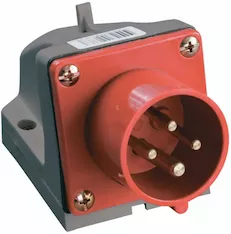 Вилка стационарная IEK ССИ-514 16А-6ч 380В 3P+PE IP44