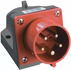 Вилка стационарная IEK ССИ-515 16А-6ч 380В 3P+PE+N IP44