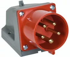 Вилка стационарная IEK ССИ-525 32А-6ч 380В 3P+PE+N IP44