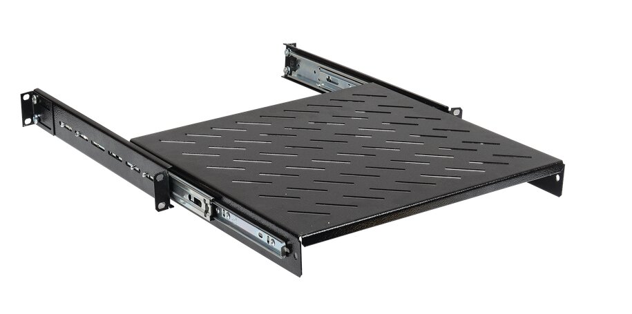 Полка выдвижная L=400мм черная ITK SS05-400PI-R