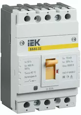 Автоматический выключатель IEK ВА44 33 3Р 80А 15кА