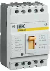 Автоматический выключатель IEK ВА44 33 3Р 125А 15кА