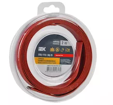 Трубка термоусадочная ТТУ нг-LS 10/5 красная (2м/упак) IEK UDR12-010-005-002-K04-T