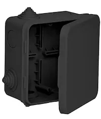 Коробка расп. КМ41256 100х100х50мм о/к IP54 8 вв. черная IEK UKO31-100-100-050-K02-54