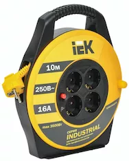 Катушка IEK УК10 2P+PE/10м 3х1,5мм2 INDUSTRIAL WKP15-16-04-10