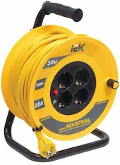 Катушка IEK УК30 2P+PE/30м 3х1,5мм2 Industrial