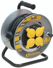 Катушка IEK УК20 2P+PE/20м КГ 3х1,5мм2 IP44 Professional