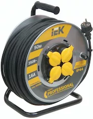 Катушка IEK УК50 2P+PE/50м КГ 3х2,5мм2 IP44
