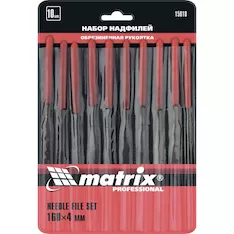Набор надфилей 160 х 4мм MATRIX 15818