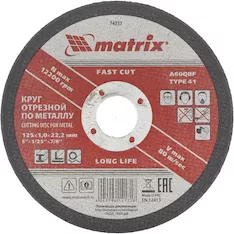 Отрезной круг MATRIX A60QBF 74333