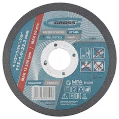 Отрезной круг GROSS SWA60TBF 74361