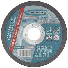 Отрезной круг GROSS SWA60TBF 74362