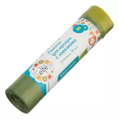 Пакеты для мусора с завязками Elfe 92717