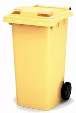 Передвижной мусорный контейнер с крышкой 100 л. Intellpack LBL-100