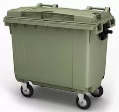 Передвижной мусорный контейнер с крышкой 660 л. Intellpack 25.C19