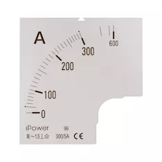 Шкала для амперметра iPower 300/5