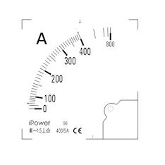Шкала для амперметра iPower 400/5