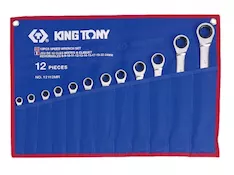 Набор трещоточных ключей 12 предметов KING TONY 12112MRN