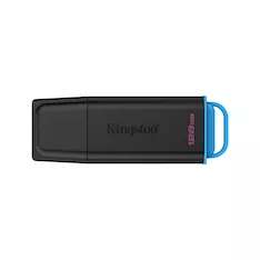 USB-накопитель Kingston DTXG2/128GB 128GB Чёрный/Голубой