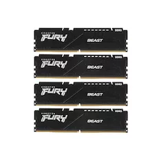 Комплект модулей памяти Kingston FURY Beast KF556C40BBK4-128 DDR5 128GB (Kit 4x32GB) 5600MHz