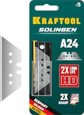 KRAFTOOL Solingen-А24, 5 шт, трапециевидные лезвия (09625-S5)