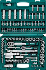 KRAFTOOL X-Drive 108, 108 предм., (1/2″+3/8″+1/4″), универсальный набор инструмента (27888-H108)