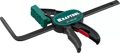 KRAFTOOL GT-160/60, 160/60 мм, универсальная, быстрозажимная, в T-track, пистолетная струбцина (32237)